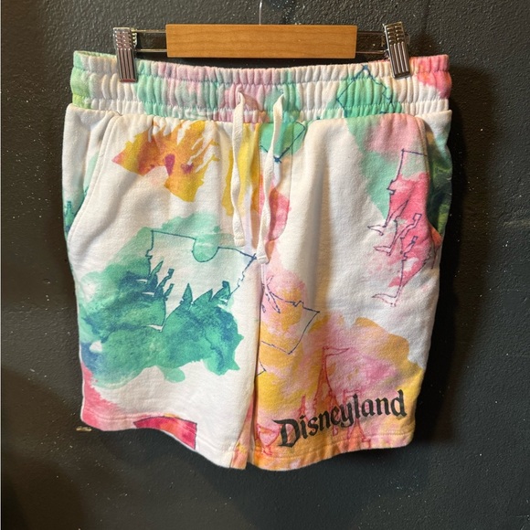 Women’s Disney Multicolor Tie-Dye Cotton Shorts - Picture 1 of 4